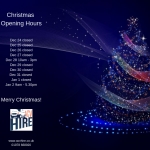 Christmas opening hours 